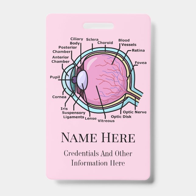 Eye Diagram ID Badge (Front)