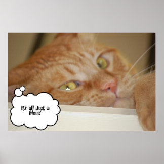 Eye Doctor Humour/It's all a Blur Poster
