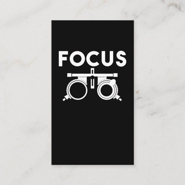 Eye Doctors Humour Funny Opticians Business Card (Front)