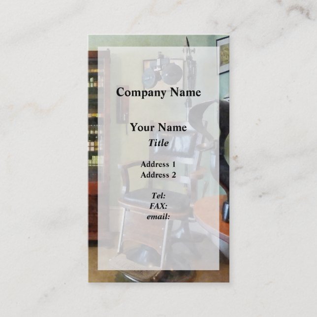 Eye Doctor's Office Business Card (Front)
