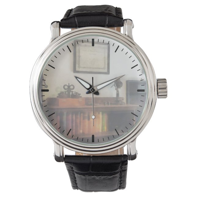 Eye Doctor's Office With Diploma Watch (Front)