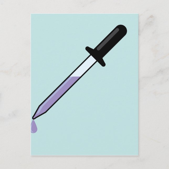 Eye dropper postcard (Front)