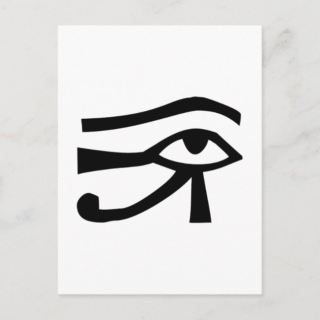 Eye, Egyptian hieroglyph Postcard (Front)