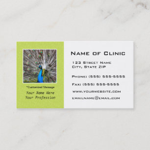 Eye Exam Appointment Reminder - Peacock Eyes Card