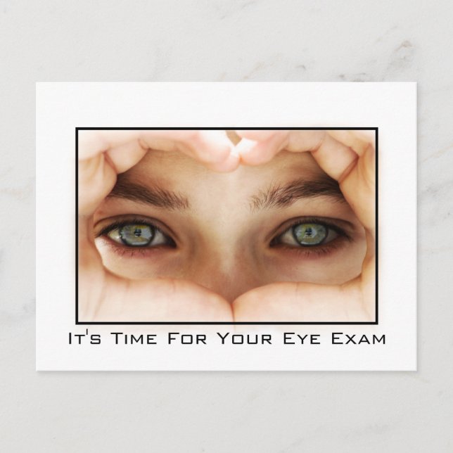Eye Exam Appointment Reminder Postcard (Front)