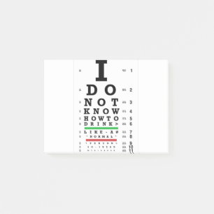 Eye Exam - Sober Gifts Men Women Post-it Notes
