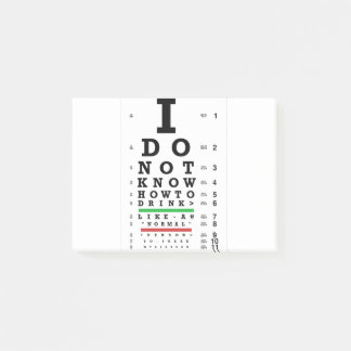 Eye Exam  - Sober Gifts Men Women Post-it Notes