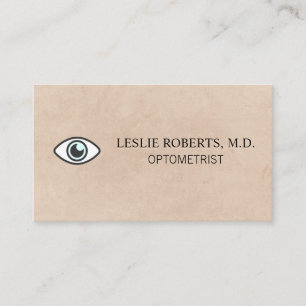 Eye Icon   Optometrist Business Card