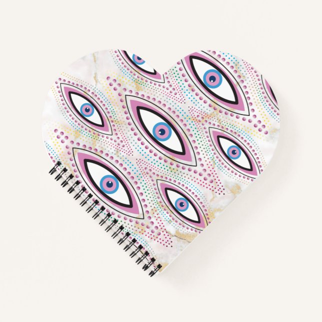Eye Illustrated Notebook Journal heart book (Front)