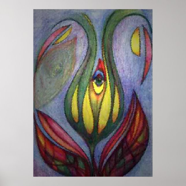 Eye in Calyx by Vicktorya Stone Poster (Front)
