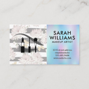Eye Lash   Floral pattern Butterflies   Makeup Kit Business Card
