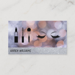 Eye Lash Glitter   Makeup Artist Business Card