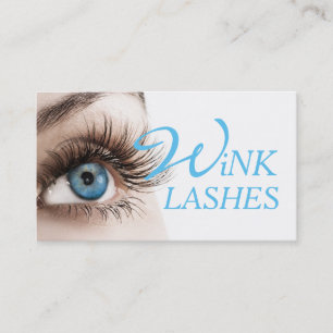 Eye Lashes Extensions Makeup Artist Cosmetologist Business Card