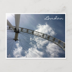 eye london round postcard
