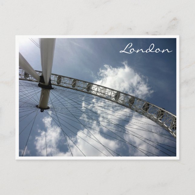 eye london round postcard (Front)