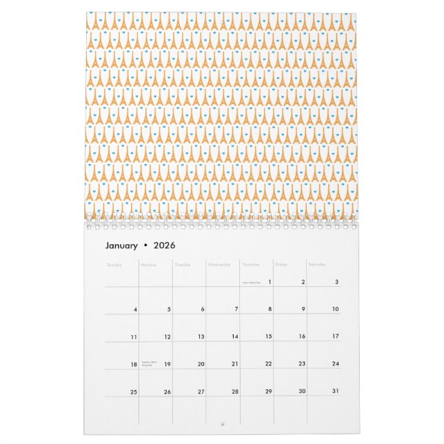 eye love paris. 2010. calendar (Jan 2026)