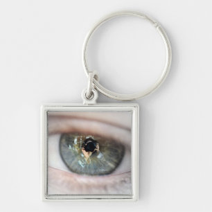Eye-Macro by Shirley Taylor Key Ring