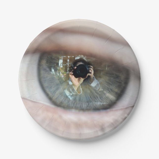 Eye-Macro by Shirley Taylor Paper Plate (Front)