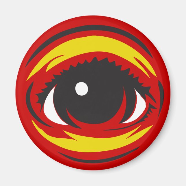 Eye magnet - Red (Front)