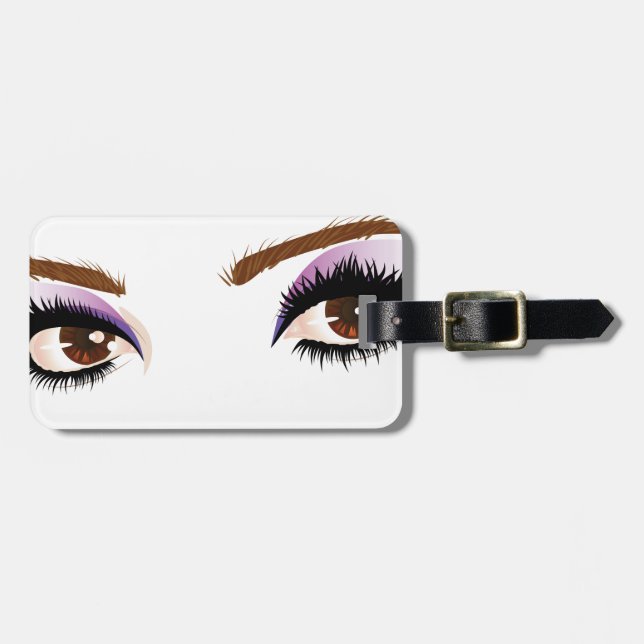Eye make up 3 luggage tag (Front Horizontal)