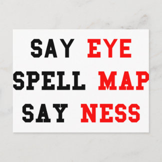 Eye Map Ness Postcard