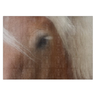 Eye Of A Belgian Draught Horse Animal Cutting Board