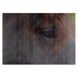 Eye Of A Black Horse Animal Cutting Board