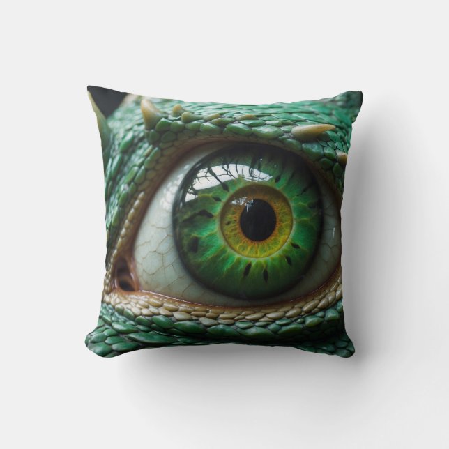 Eye of a Dragon Fantasy Art Cushion (Front)
