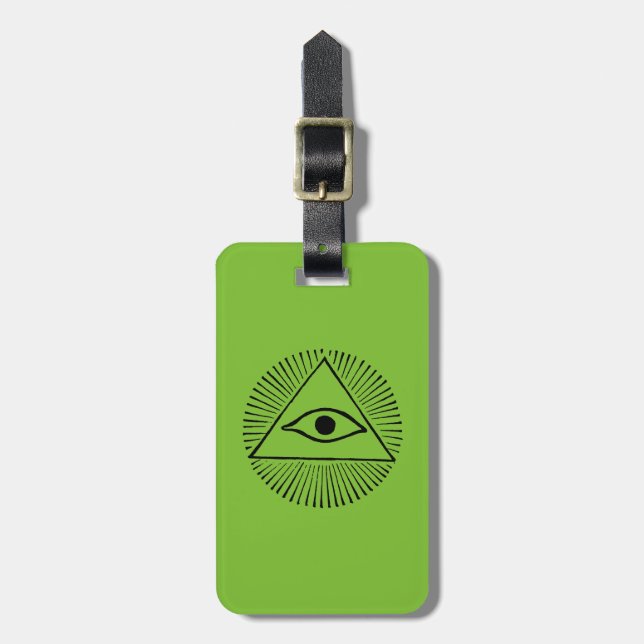 Eye Of God Luggage Tag (Front Vertical)