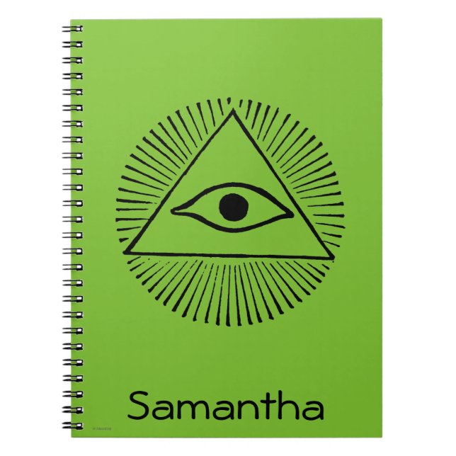 Eye Of God Spiral Notebook (Front)