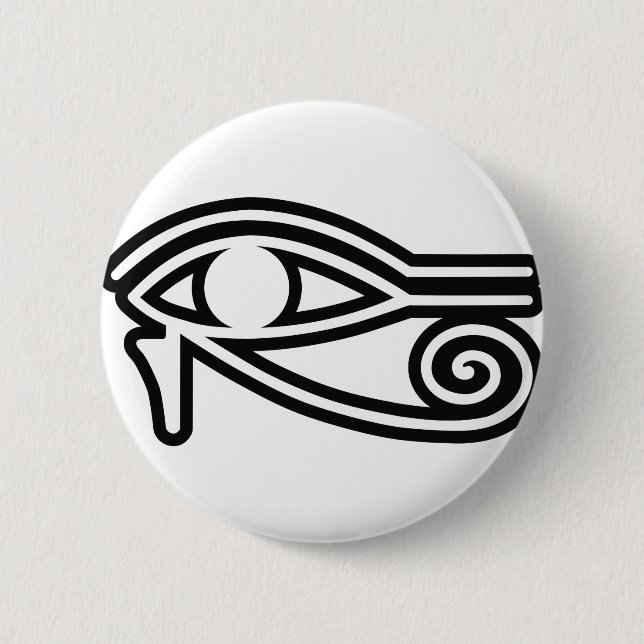 Eye_of_Horus 6 Cm Round Badge (Front)
