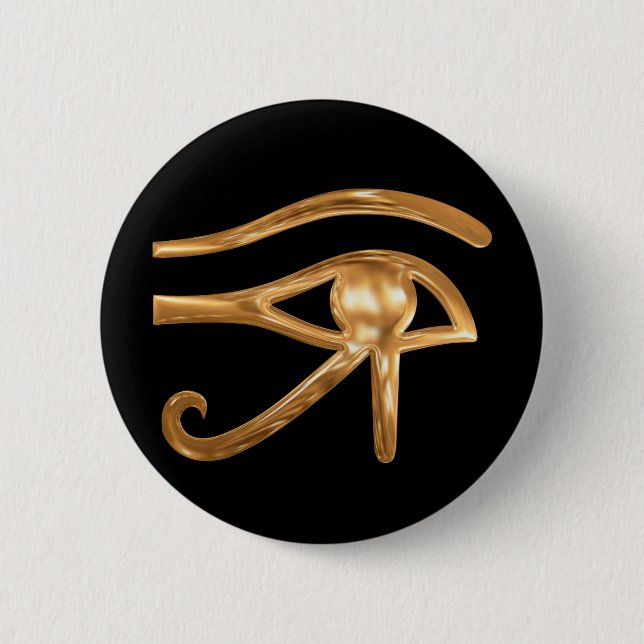 Eye of Horus 6 Cm Round Badge (Front)