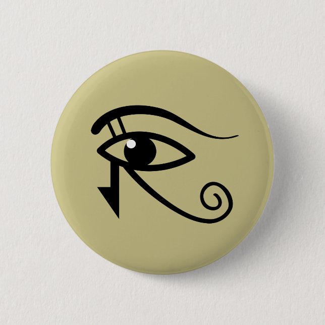 Eye of Horus 6 Cm Round Badge (Front)
