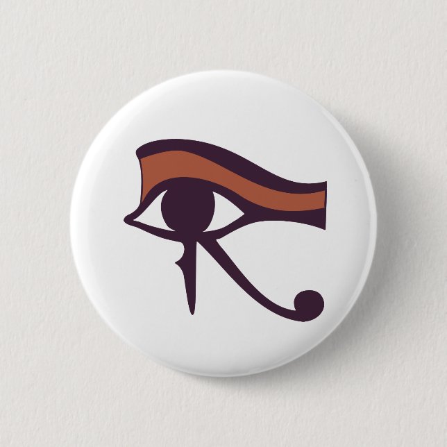 Eye of Horus 6 Cm Round Badge (Front)