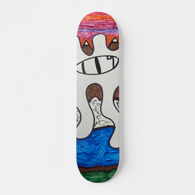 Eye of Horus Alien Planet Skateboard Deck (Front)