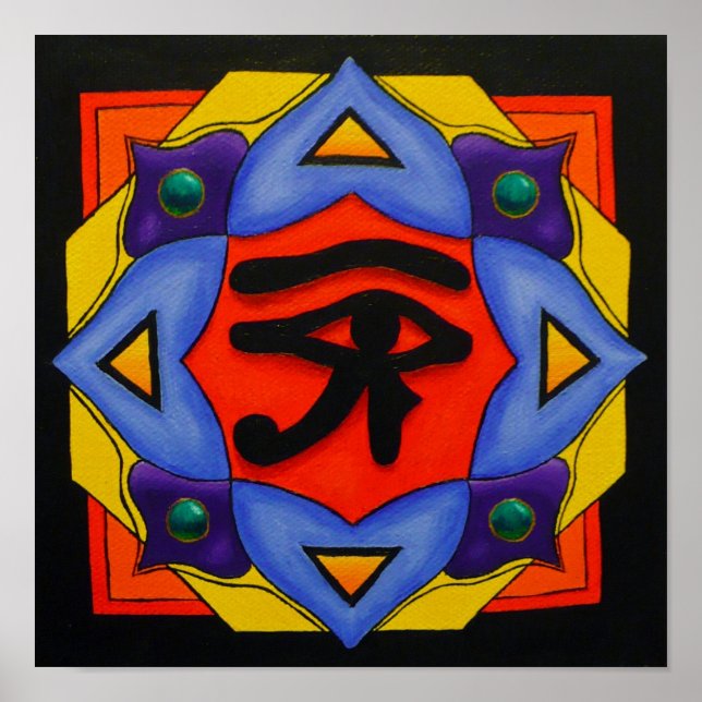 Eye Of Horus Canvas Print (Front)