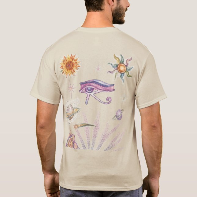 Eye of Horus Celestial Vintage  T-Shirt (Back)