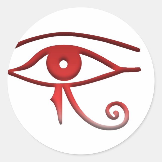 Eye of horus classic round sticker (Front)