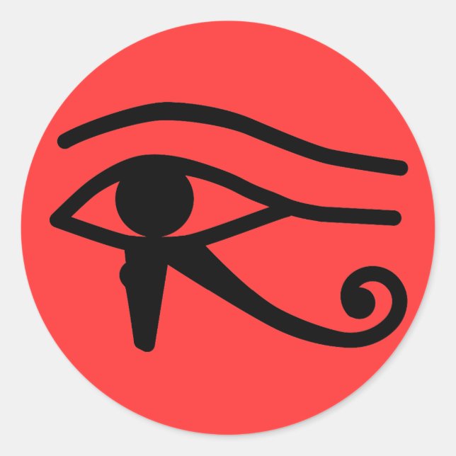 Eye of Horus Classic Round Sticker (Front)