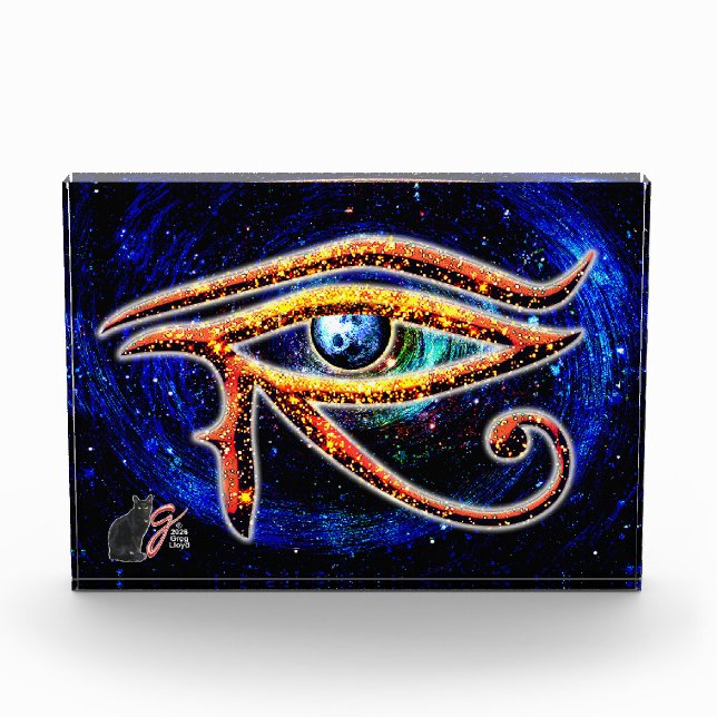 Eye Of Horus Colour Illustration Acrylic Block (Front)