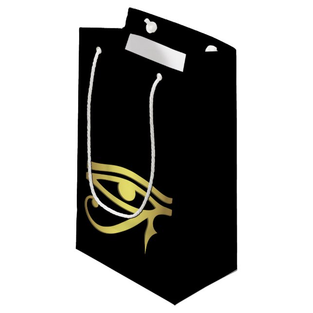Eye of horus Egyptian symbol black Small Gift Bag (Front Angled)