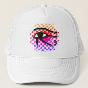 Eye Of Horus Egyptian Symbol Colorful Vortex Trucker Hat