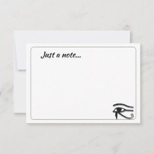 Eye Of Horus Egyptian Symbol Custom Just a Note Card