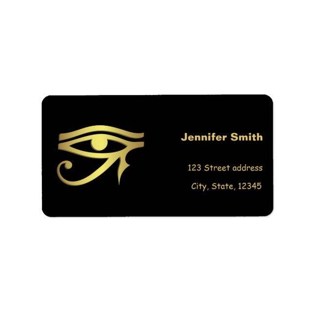 Eye of horus Egyptian symbol Label (Front)