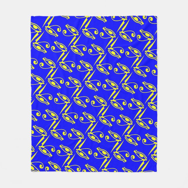 Eye of Horus Fleece Blanket (Front)
