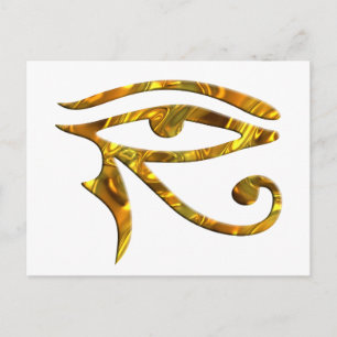 Eye Of Horus - GOLD Postcard