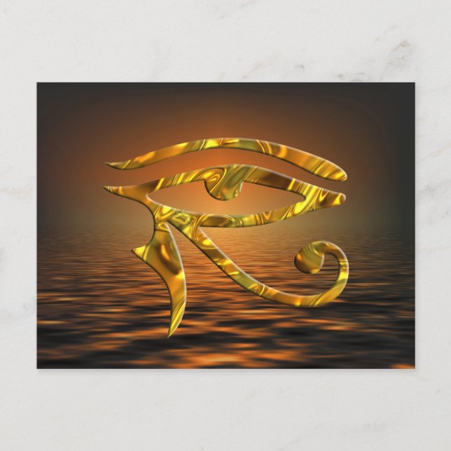 Eye Of Horus - GOLD Postcard (Front)