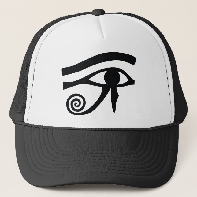 Eye of Horus Hieroglyphic Trucker Hat (Front)