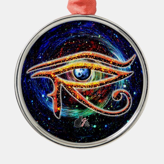 Eye Of Horus Metal Tree Decoration (Front)