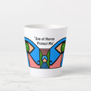 "Eye of Horus Protect Me" Latte Mug